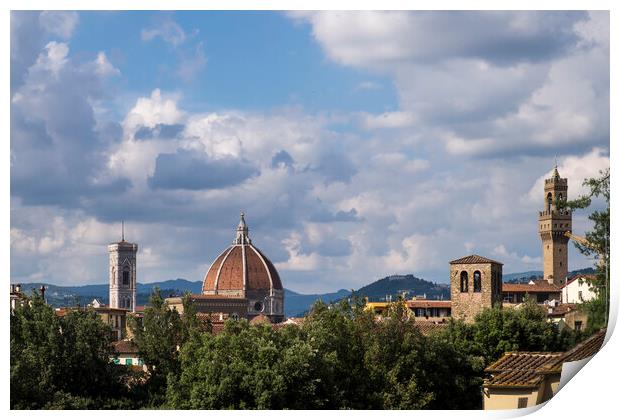 Florence skyline, Italy Print by Phil Crean