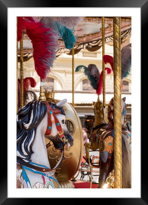 Carousel horse Framed Mounted Print by Phil Crean