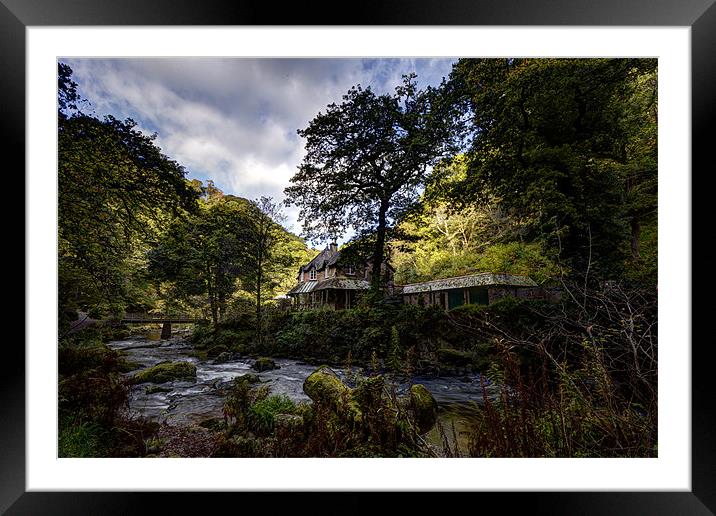 Watersmeet on a glorious Autumn day Framed Mounted Print by Mike Gorton