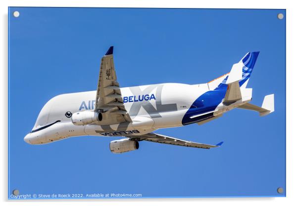 Beluga Heavy Transport Aircraft Acrylic by Steve de Roeck