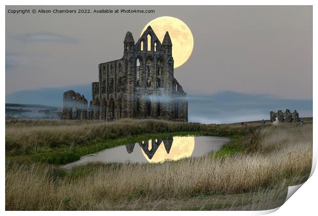 Whitby Abbey  Print by Alison Chambers