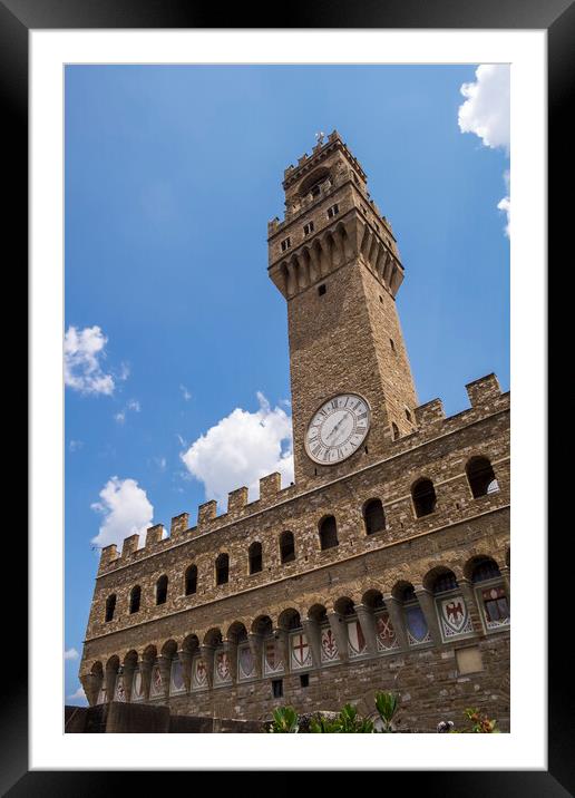 Palazzo Vecchio tower Florence Framed Mounted Print by Phil Crean