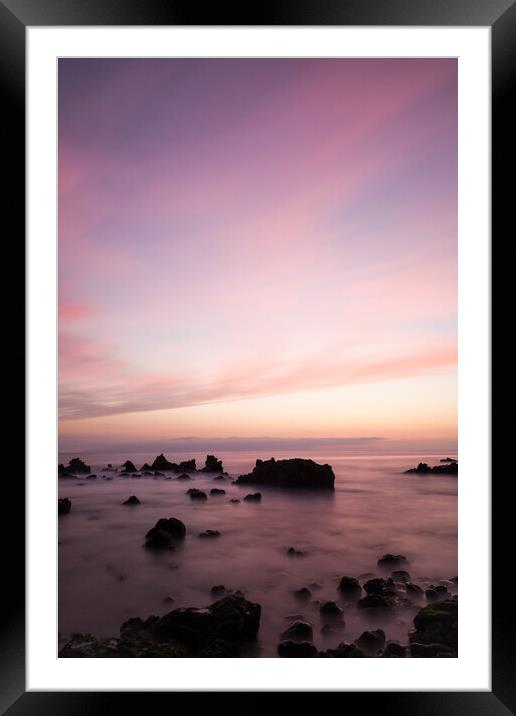 Long exposure seascape Tenerife Framed Mounted Print by Phil Crean