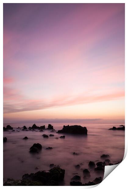 Long exposure seascape Tenerife Print by Phil Crean