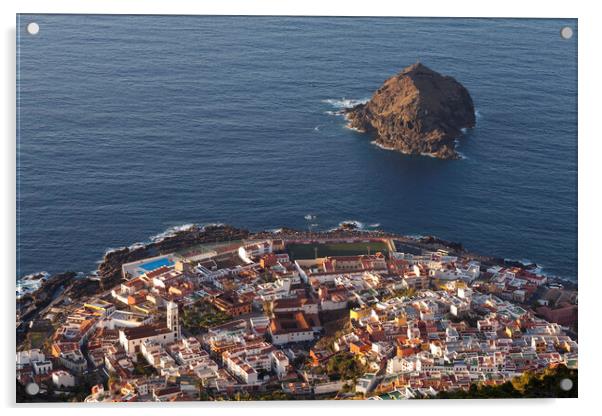 Rock of Garachico Tenerife Acrylic by Phil Crean