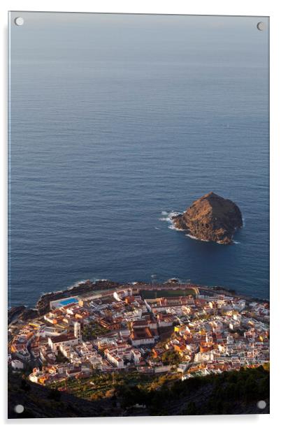 Rock of Garachico Tenerife Acrylic by Phil Crean