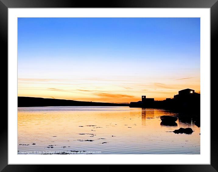 Majestic sunset over the Fleet Framed Mounted Print by Les Schofield