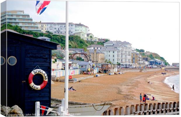 Ventnor beach on the Isle of Wight. Canvas Print by john hill