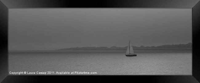 Mist on the Solent Framed Print by Laura Cassap