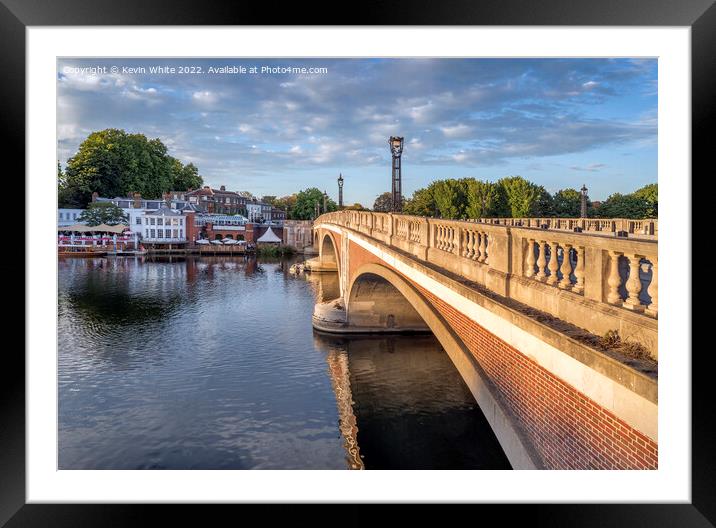 Bridge at Hampton Court Palace Framed Mounted Print by Kevin White