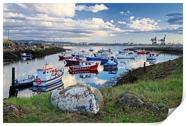 Paddy's Hole South Gare Print by Martyn Arnold