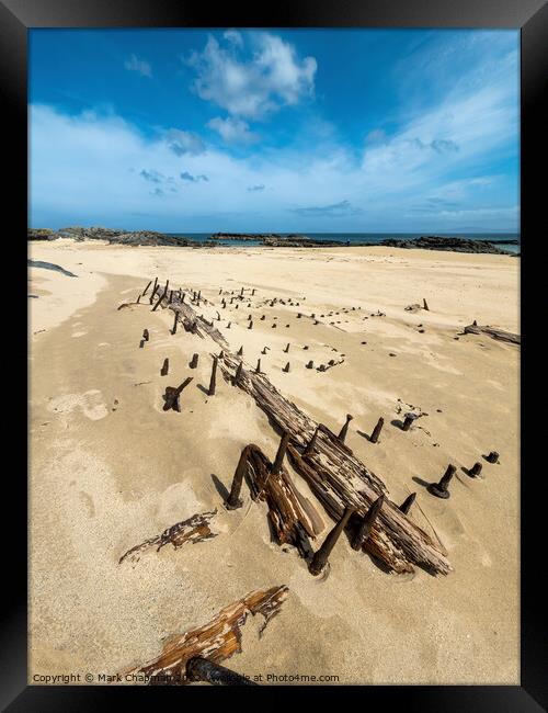Shipwreck on Balnahard Beach, Isle of Colonsay  Framed Print by Photimageon UK