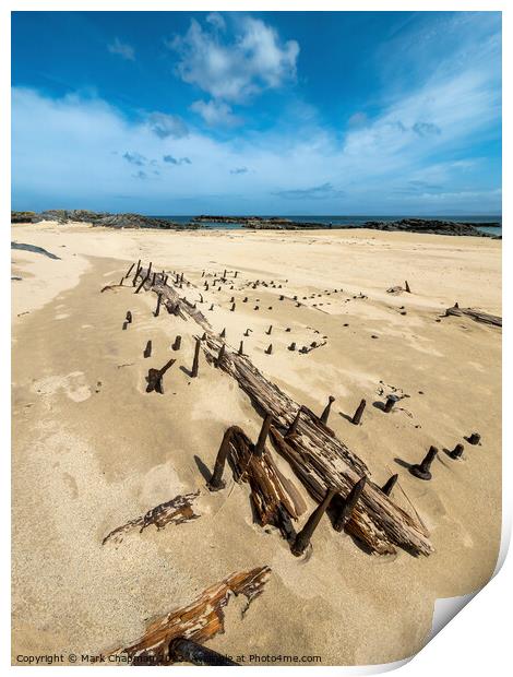 Shipwreck on Balnahard Beach, Isle of Colonsay  Print by Photimageon UK