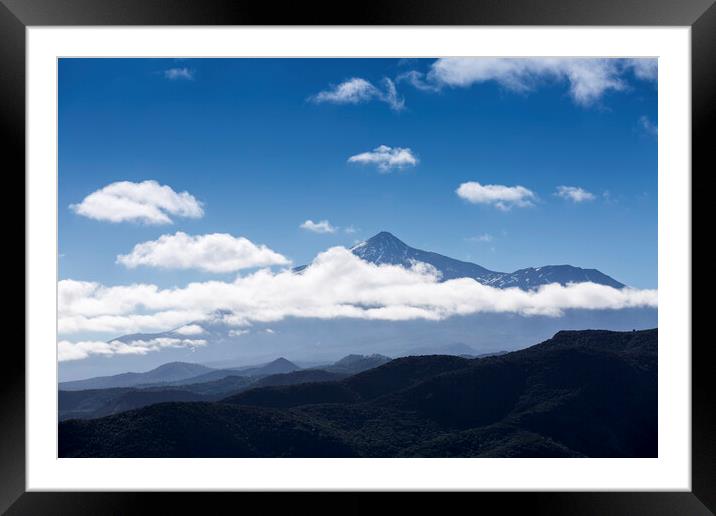 Mount Teide clouds Framed Mounted Print by Phil Crean