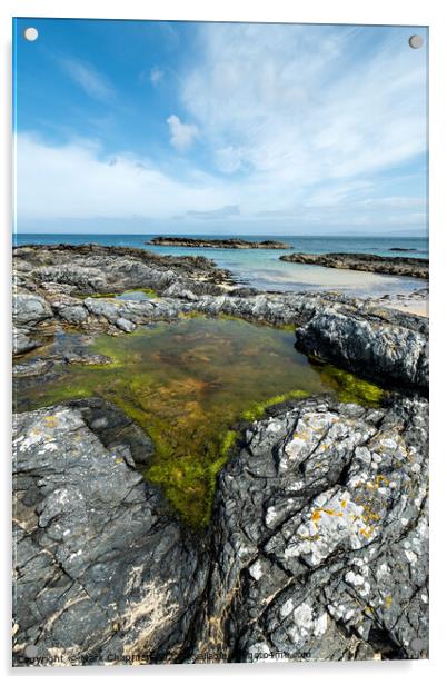 Rock pool, Balnahard, Isle of Colonsay  Acrylic by Photimageon UK