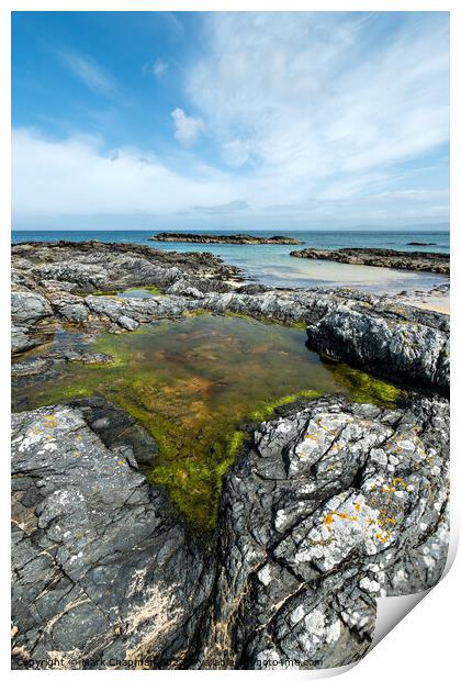 Rock pool, Balnahard, Isle of Colonsay  Print by Photimageon UK