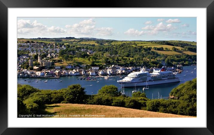 Visiting Fowey Harbour. Framed Mounted Print by Neil Mottershead