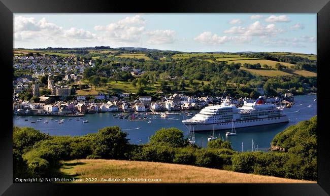 Visiting Fowey Harbour. Framed Print by Neil Mottershead
