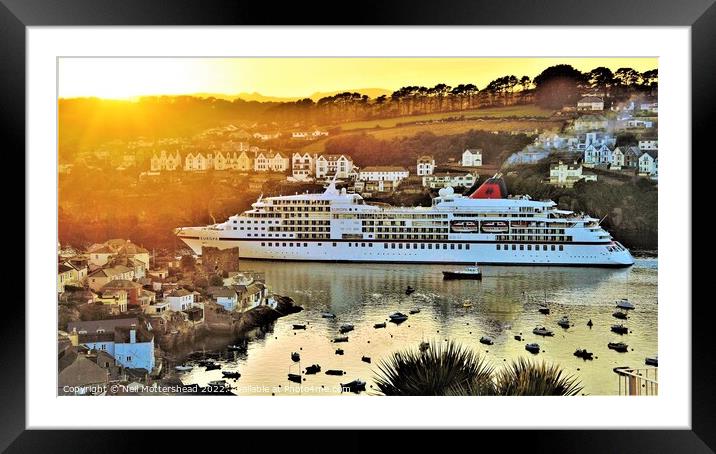 Sailing Off Into The Sunset. Framed Mounted Print by Neil Mottershead