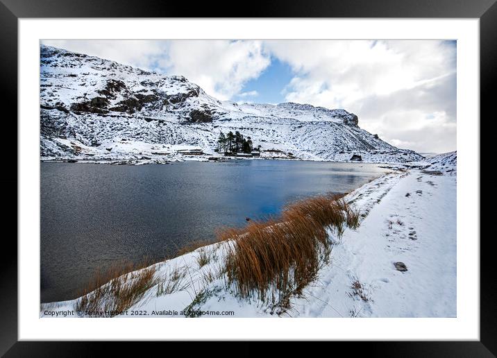 Cwmorthin lake, Snowdonia National Park Framed Mounted Print by Jenny Hibbert
