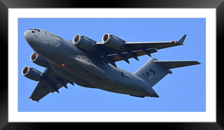 Boeing C-17A RCAF Framed Mounted Print by Allan Durward Photography