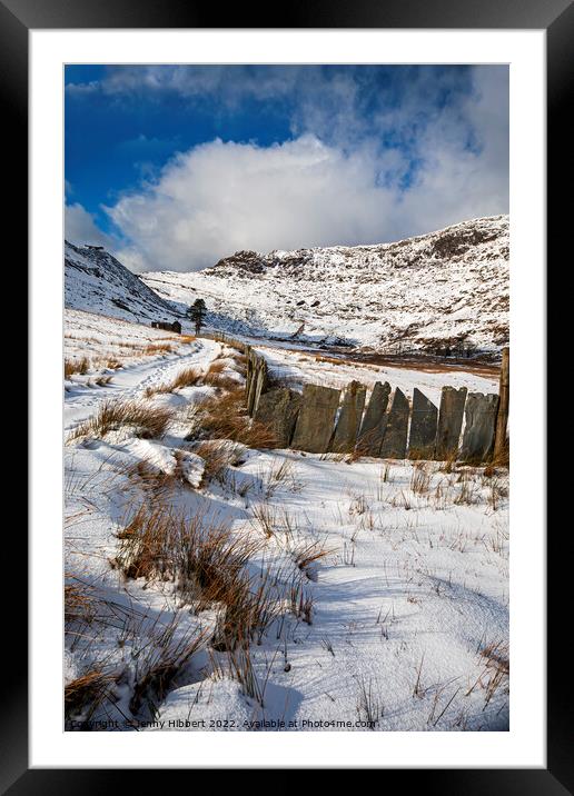 Cwmorthin slate quarry walk Snowdonia National Park Framed Mounted Print by Jenny Hibbert