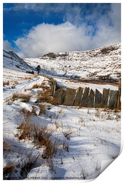 Cwmorthin slate quarry walk Snowdonia National Park Print by Jenny Hibbert