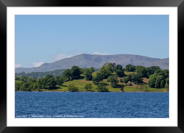Majestic Lake Windermere Framed Mounted Print by Adam Clare