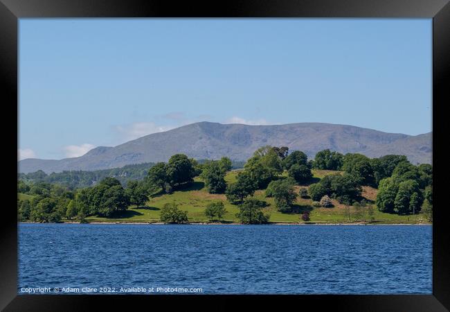 Majestic Lake Windermere Framed Print by Adam Clare