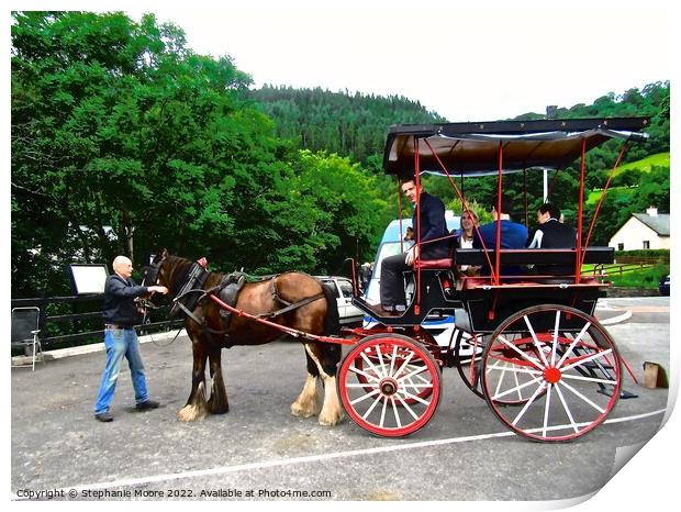 Horse and Cart Print by Stephanie Moore