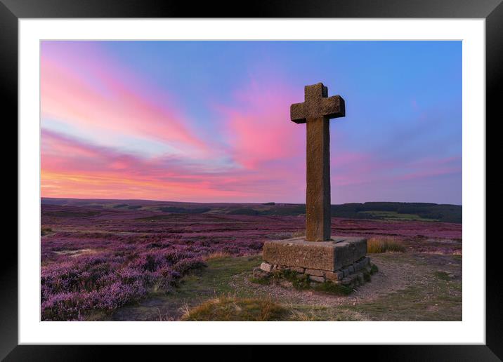 Ana Cross at sunset Framed Mounted Print by Kevin Winter
