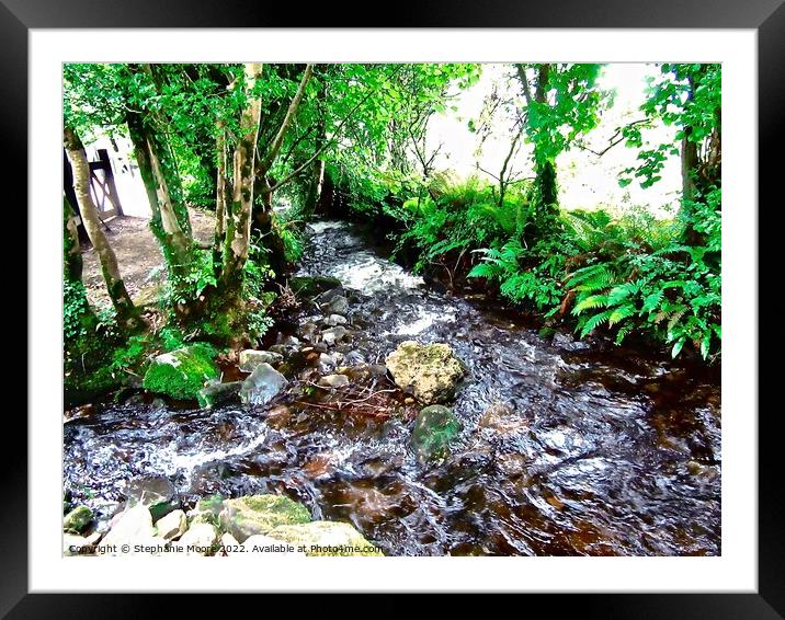 Another stream at Glencar Framed Mounted Print by Stephanie Moore