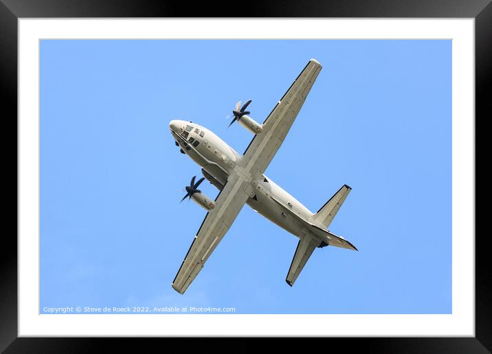 Aerobatic Freighter Framed Mounted Print by Steve de Roeck