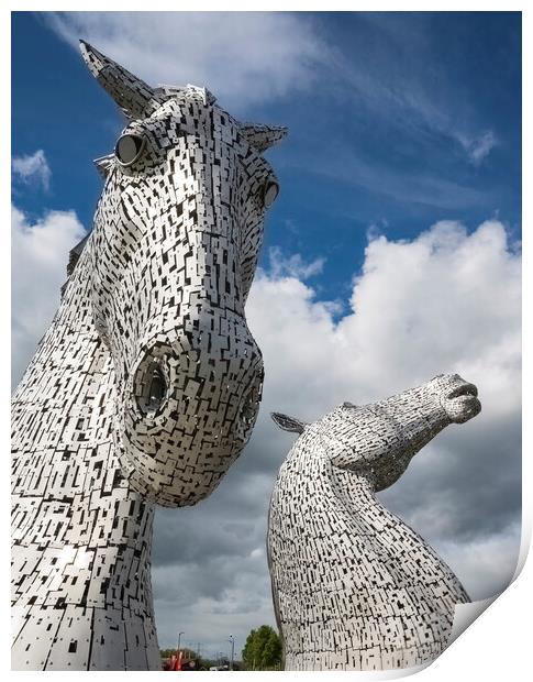 Majestic Horse Sculptures Print by Stephen Ward