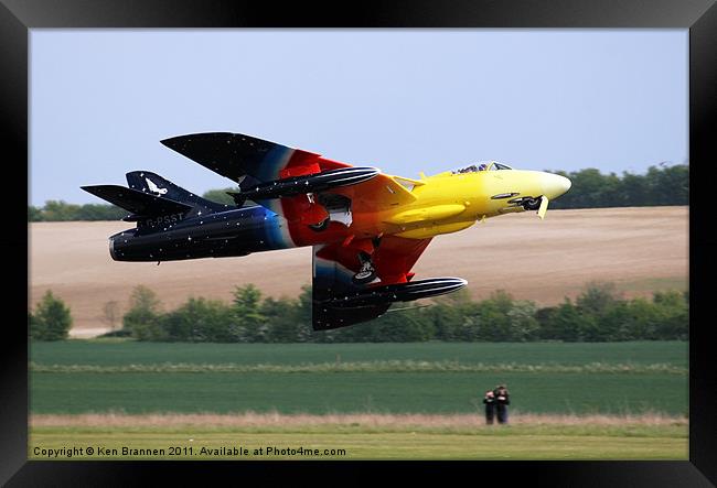 Hawker Hunter Miss Demeanour Framed Print by Oxon Images