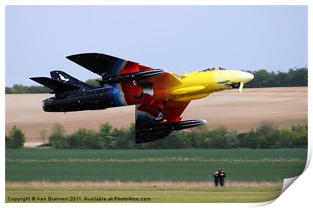 Hawker Hunter Miss Demeanour Print by Oxon Images