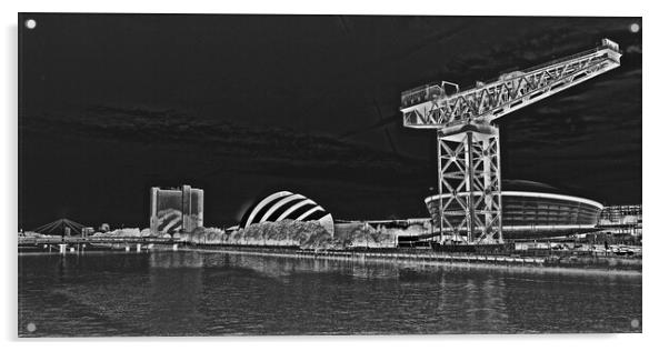 Glasgow Clydeside (abstract) Acrylic by Allan Durward Photography