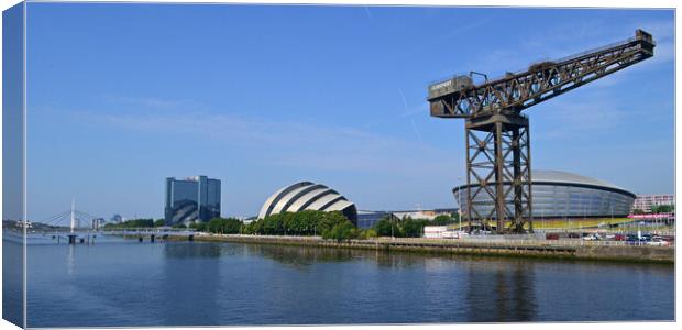 Glasgow, down by the river Canvas Print by Allan Durward Photography