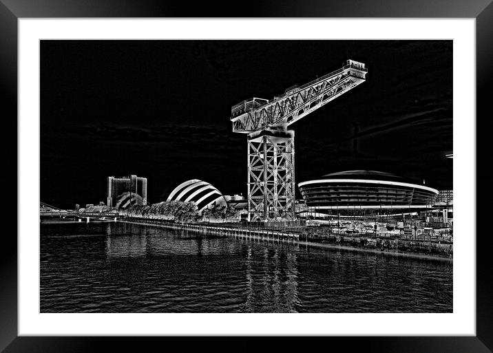  Glasgow Clydeside scene (abstract) Framed Mounted Print by Allan Durward Photography