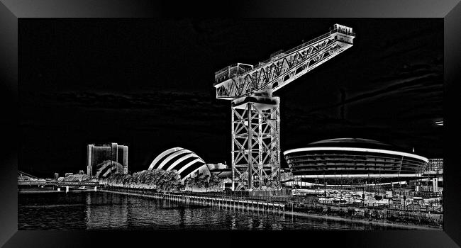 Glasgow`s Finnieston Crane (abstract) Framed Print by Allan Durward Photography