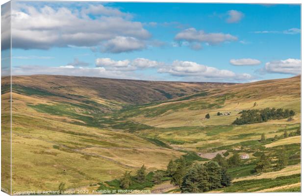 The Hudes Hope, Teesdale in late summer (1) Canvas Print by Richard Laidler