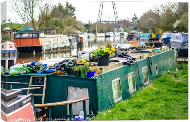 Tranquil Tottenham Marshes Waterway Canvas Print by Anton Cooke