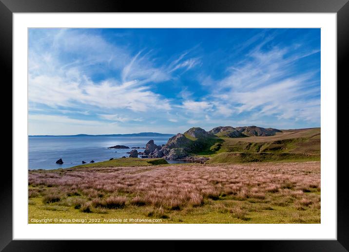 Coastal Beauty from The Oa over to the Rhinns of I Framed Mounted Print by Kasia Design