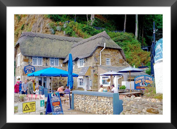 Fisherman's cottage Inn at Shanklin, Isle of Wight. Framed Mounted Print by john hill