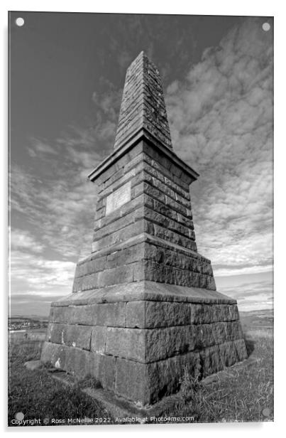 Sir John Ferguson Monument Acrylic by Ross McNeillie