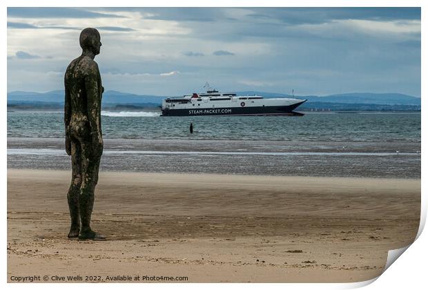 Boat watching Print by Clive Wells