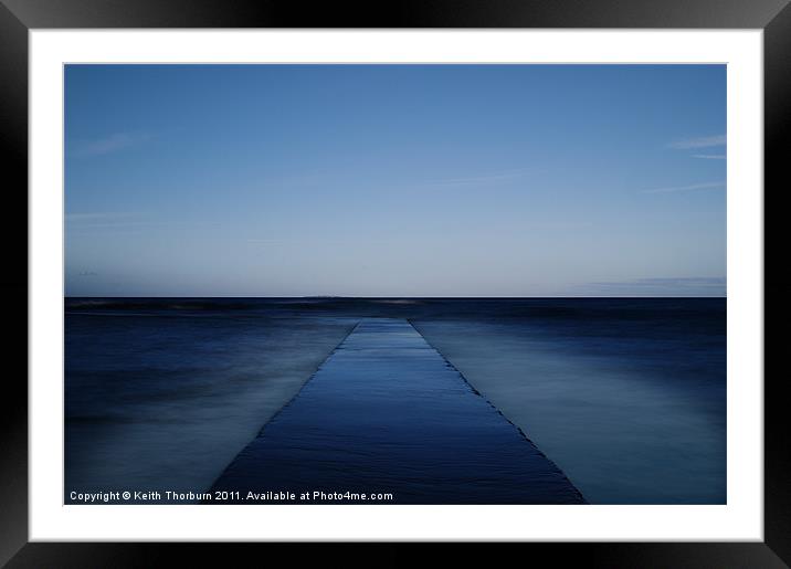 Sea Pool Walkway Framed Mounted Print by Keith Thorburn EFIAP/b