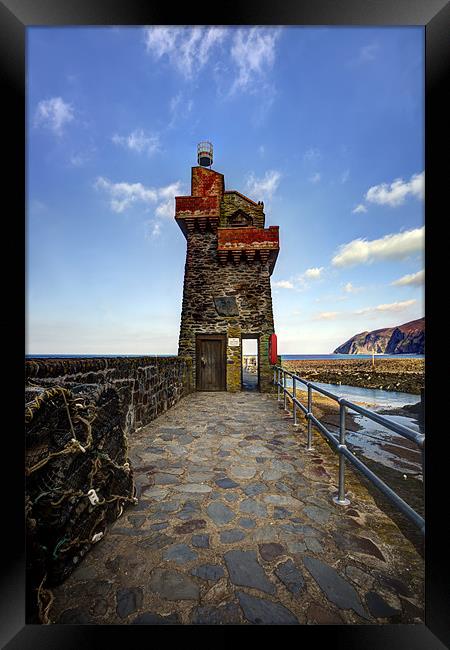 Lynmouth, Rhenish Tower Framed Print by Mike Gorton