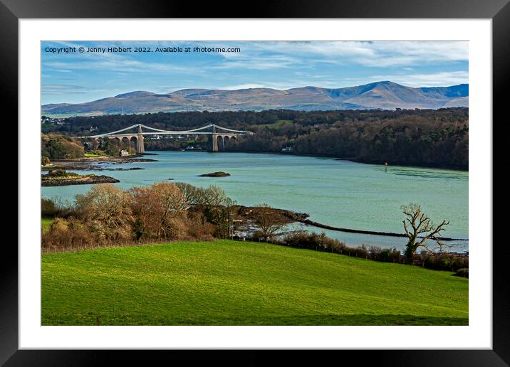 Taking in the view of the Menai Straits  Framed Mounted Print by Jenny Hibbert