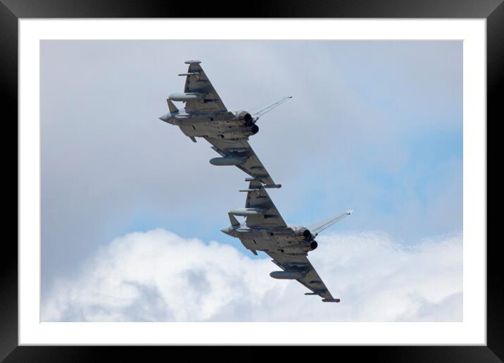 Eurofighter Typhoons Framed Mounted Print by J Biggadike